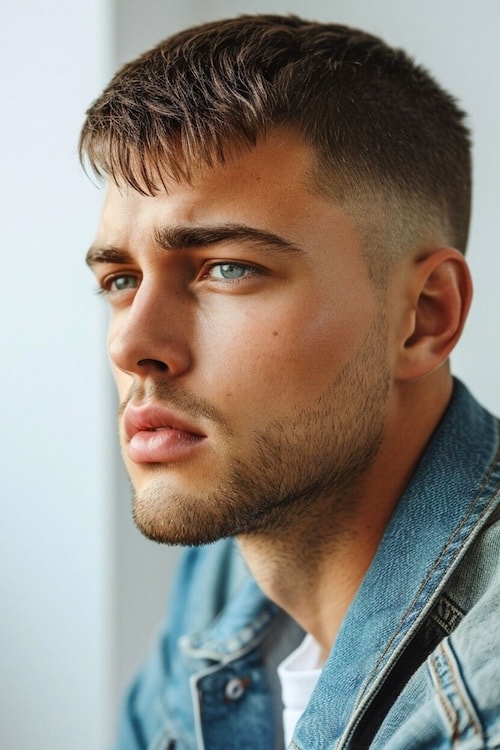 Side Fade French Crop Top