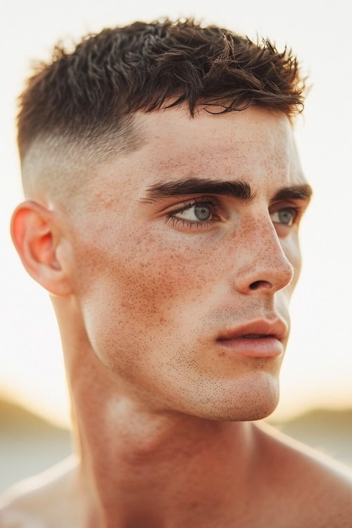 Textured Crop Hide Fade Sides