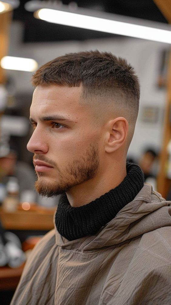 Skin Fade Edger Haircut For Men