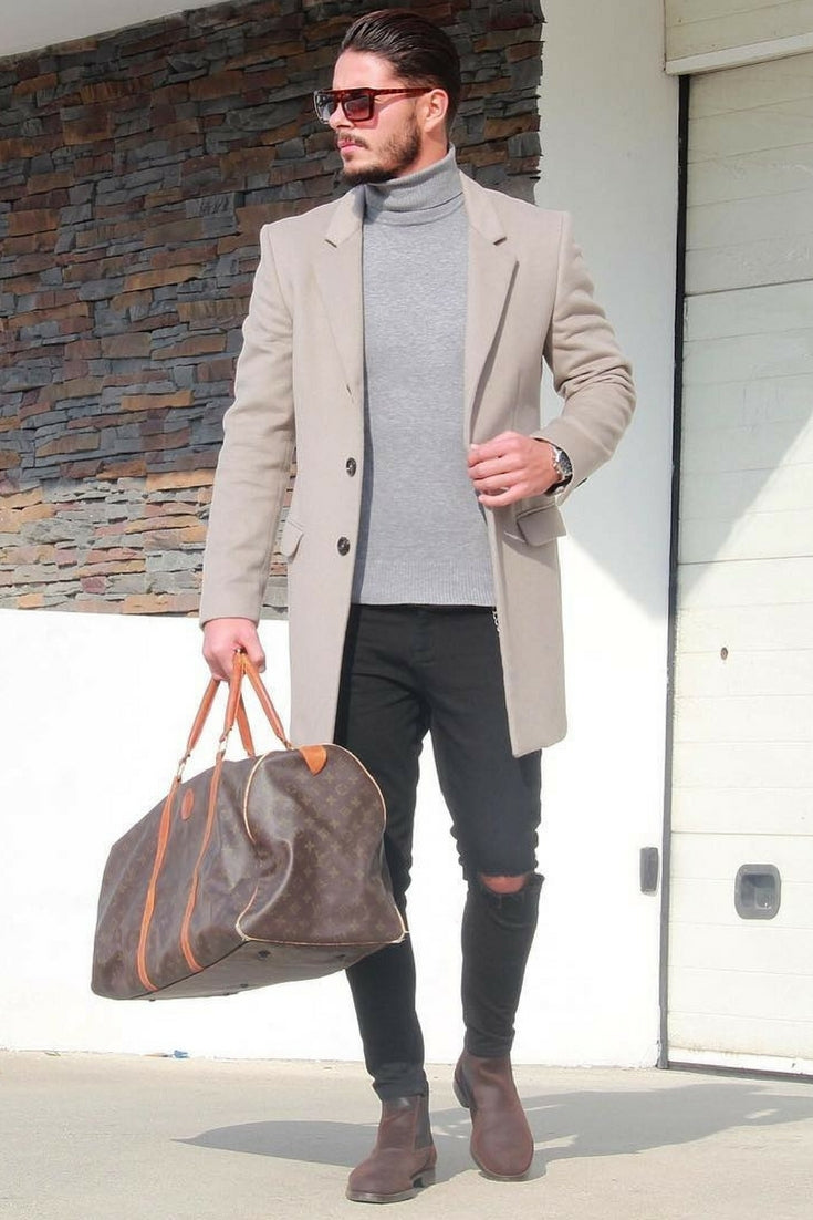 How to wear long coats for men 