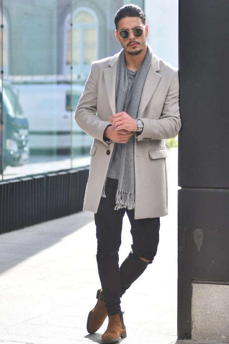 How to wear long coats for men 