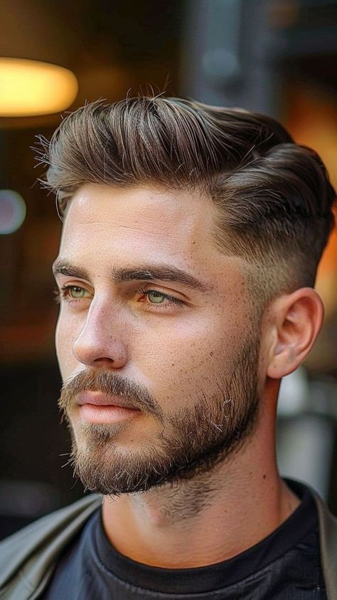 Mid Fade Quiff Hairstyle