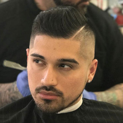 Side-Part-Pompadour