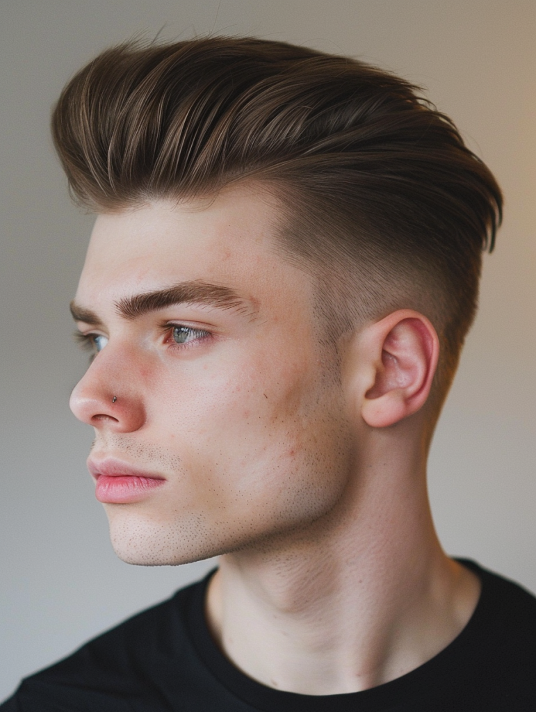 Low Fade with a Comb Over